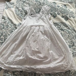 Oshkosh White Apron Dress